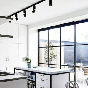 exceptional-white-kitchen-cabinets-black-track-lighting-ideas