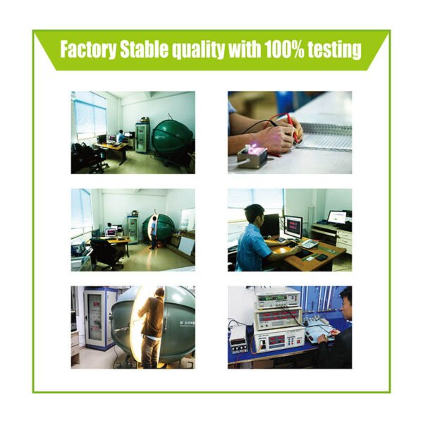 led light factory with professional testing machine
